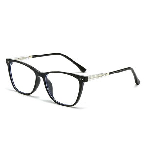 メガネ メンズ レディース ユニセックス スクエア型 TR90素材 ブルーライトカット 度なし 伊達メガネ クリアレンズ 軽量 ファッション小物 普段使い PC作業用