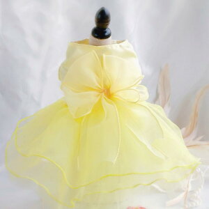 ペットウェア 犬用 ウェディングドレス フォーマルドレス プリンセススタイル ワンピース 結婚式 パーティー 記念撮影用 おしゃれ かわいい 上品 エレガント カラフル 小型犬 中型犬(x2)