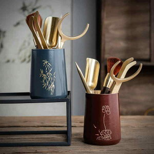 茶道具 茶道 六君子 セット 実木製 純銅製 茶挟 ティークリップ ティー用品 茶器 ティーアクセサリー 来客用 普段使い 和風 インテリア 置物 高級感