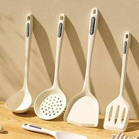 調理器具 シリコン キッチンツール セット フライ返し お玉 ヘラ しゃもじ 穴あきお玉 家庭用 フッ素加工鍋対応 耐熱 食品グレード 鍋を傷つけない 無臭 お手入れ簡単