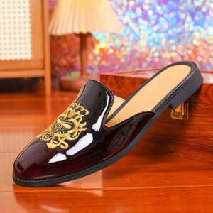 サンダル メンズ 靴シューズ つま先カバー 刺しゅう 合皮 ラバーソール 外履き 普段使い デイリーユース 通気性 春夏 カジュアル