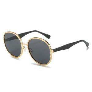 サングラス レディース オーバルフレーム UV400カット おしゃれ 個性的 スタイリッシュ プラスチック メタルフレーム 普段使い ドライブ レジャー リゾート 旅行