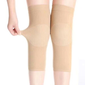 膝サポーター 男女兼用 夏用 薄手 極薄 冷房対策 膝の冷え対策 関節保護 保温 通気性 伸縮性 目立たない スポーツ レッグサポーター ナイロン ブラック ベージュ