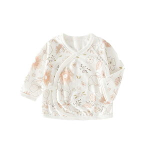 トップス ベビー服 新生児 赤ちゃん 春夏 ノースリーブ 前開き肌着 接触冷感コットン 綿素材 薄手 無縫製 パジャマ 寝巻 部屋着 冷房対策 かわいい キャラクタープリント 男女兼用 出産祝い