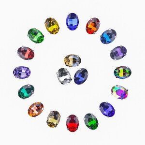 ���C���X�g�[�� �ȉ~�` �I�[�o�� �N���X�^���K���X �ܕt�� �\�[�I�� �D���t�� DIY ��| �N���t�g ���� ���i �p�[�c �f�� ���F �~�b�N�X�J���[