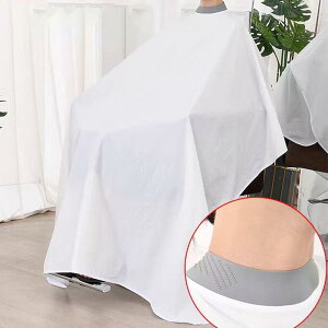 カットクロス 美容室 理容室 ヘアサロン プロ用 おしゃれ 高級感 防水 撥水 髪がつきにくい 帯電防止 シリコンネック 大判 ヘアカット 散髪 セルフカット 家庭用 ホワイト ブラック