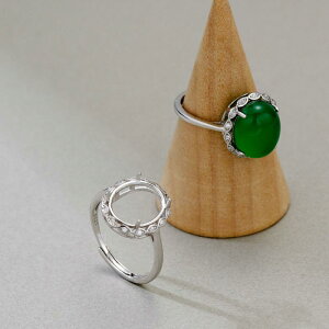 指輪 レディース リング S925純銀 シルバー925 ホワイトゴールドメッキ 電気メッキ加工 卵形 オーバル 爪留め 空枠 台座 未装飾 石なし 開口 フリーサイズ 繊細 おしゃれ ファッション 高級感