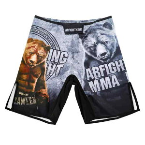 ショートパンツ 男女兼用 MMA UFC 柔術 ムエタイ ボクシング プロ仕様 トレーニング フィットネス スポーツ 試合 練習 耐摩耗性 吸汗速乾 ポリエステル ハーフ丈