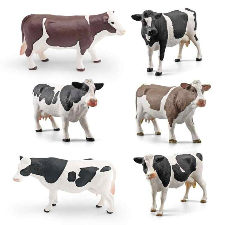 楽天市場】動物フィギュア リアル 乳牛 ホルスタイン 西メンタル 牧場 