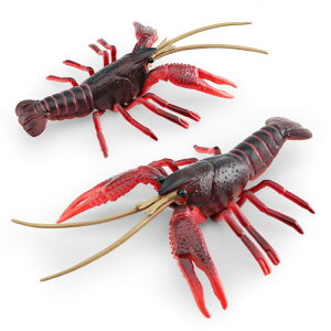 おもちゃ キッズ リアルな野生海洋生物 ロブスター ザリガニ 赤ザリガニ 精巧フィギュア 知育 学習 教育 ディスプレイ 置物 観賞用 PVC素材