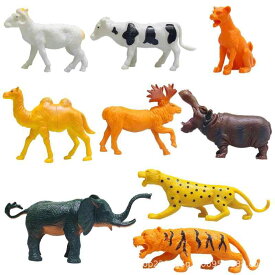 知育玩具 キッズ 野生動物 リアル 精巧 フィギュア ライオン トラ ゾウ ヒョウ シカ カバ PVC 学習 早期教育 ごっこ遊び プレゼント