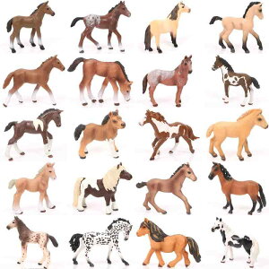 動物フィギュア リアルな 馬 子馬 駿馬 実心 PVC製 精密な作り 観賞用 知育玩具 置物 牧場 インテリア ディスプレイ オブジェ 田園風 コレクション プレゼント