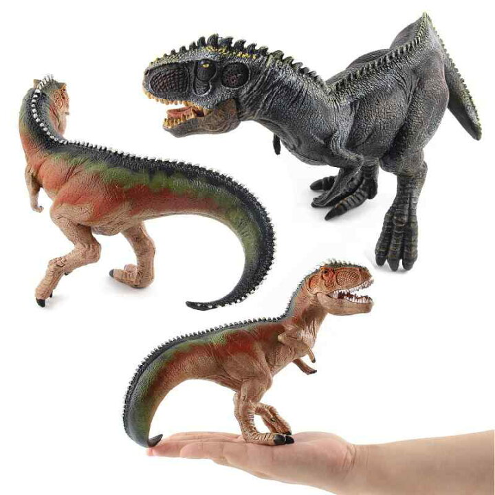 ティラノサウルス 恐竜 フィギュア リアル 恐竜フィギュア ギガノトサウルス ティラノサウルス レックス クラシックモデル リアル 精巧 大迫力 プラスチック製 完成品 コレクション ディスプレイ プレゼント 花りぼん