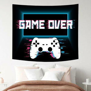 タペストリー ゲーム コントローラー 壁掛け 抽象画 アート グラフィック モダン スタイリッシュ おしゃれ ワイヤレス デザイン リビング 寝室 書斎 インテリア 模様替え 長方形 ポリエステ