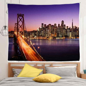 タペストリー 都市風景 ウォールタペストリー 壁掛け インテリアクロス ポリエステル製 装飾 背景布 リビング 寝室 ベッドルーム 書斎 子供部屋 寮 部屋 おしゃれ モダン SNS映え デコレーシ