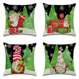 �N�b�V�����J�o�[ �N���X�}�X �L�����N�^�[ �� ���l�� �V�R�f�� �O���[�� �k���� ������� 45x45cm ���r���O �\�t�@ �C���e���A �͗l�ւ� �f�R���[�V���� ���킢��(x2)