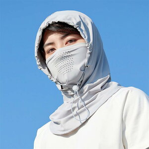 フェイスマスク メンズ 男性用 夏 接触冷感 ナイロン製 日焼け防止 UVカット 防風 アウトドア 釣り サイクリング オートバイ バイク 登山 ハイキング フルフェイス(x2)