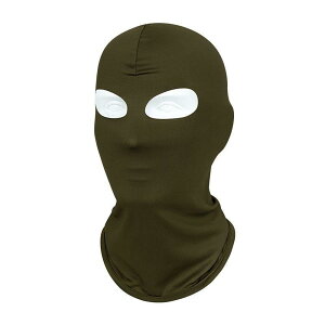 バラクラバ 男女兼用 二つ穴 目出し帽 サイクリング バイク 吸汗速乾 UVカット 日焼け防止 フェイスマスク 顔カバー ヘルメットインナー ポリエステル