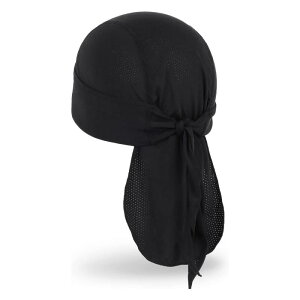 バンダナキャップ メンズ 男性用 男女兼用 吸汗速乾 ヘルメットインナー ポリエステル ランニング サイクリング バイク 登山 アウトドア 冷却 ドゥーラグ スカルキャップ(x2)