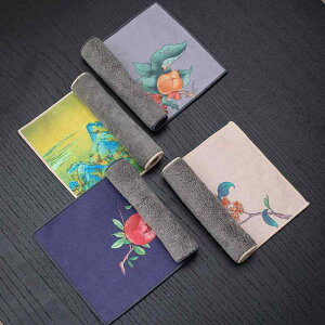 茶巾 新中式 禅意 和柄 家庭用 自宅用 茶卓布 テーブルクロス ティーマット 吸水性 速乾性 高級感 茶器拭き 茶道具 茶器 茶道用品 来客用