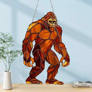 車用吊り飾り アクリル モンキー 動物 アニマル 2D平面 丸型 紐付き かわいい プレゼント ギフト バッグチャーム キーホルダー インテリア装飾(x2)