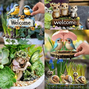 ガーデンピック PVC かわいい ポップ クリエイティブ ユニーク カラフル 庭 ガーデン装飾 玄関 差し込み式 屋外 デコレーション イベント パーティー オーナメント(x2)