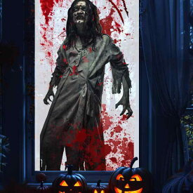 窓ステッカー ハロウィン ゴースト 爪跡 手形 静電気式 貼ってはがせる 両面デザイン 飾り付け デコレーション PVC素材 リビング 部屋 玄関 店舗用 多彩(x2)