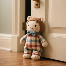 ドアストッパー かわいい キャラクター ぬいぐるみ 人形 布製 キャンバス地 扉止め 穴あけ不要 置くだけ 転倒防止 インテリア 雑貨 玄関 リビング 子供部屋