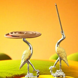 香炉 ミニ 亀鶴 線香 お香 臥香 盤香対応 卓上 置物 おしゃれ 和風 家庭用 合金製 癒し 瞑想 リラックス アロマ インテリア雑貨 書斎 リビング 玄関 コンパクト