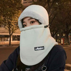 帽子 レディース 女性用 秋冬 ネックウォーマー一体型 フルフェイスマスク フェイスガード 防寒 保温 防風 電動自転車 サイクリング バイク 通勤 通学 アウトドア アクリル素材 暖かい 顔 首