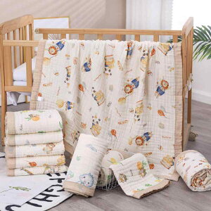 バスタオル ベビー 新生児 6重ガーゼ コットン 高密度 柔らか 吸水 速乾 湯上げ 沐浴 おくるみ ブランケット 赤ちゃん 子供 肌に優しい かわいい柄