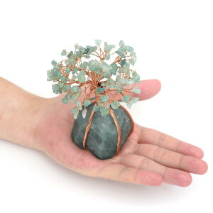 クリスタルツリー 水晶の木 さざれ石 ワイヤーアート ミニツリー 七色 癒し エネルギー 植物モチーフ 卓上 置物 オブジェ インテリア リビング 玄関 飾り ギフト