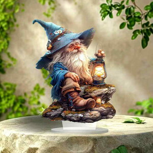 インテリア 置物 ドワーフ ノーム オイルランプ ランタン アクリル ボヘミアン エスニック アメリカンカントリー 卓上飾り オブジェ ホームデコレーション かわいい おしゃれ レトロ リビン