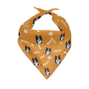 ペット用スタイ 犬 猫 オリジナルプリント カスタムオーダー バンダナ よだれかけ ポリエステル製 かわいい キャラクター アニマル柄 普段使い お散歩 お出かけ イベント 誕生日プレゼント