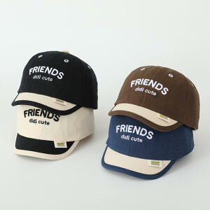 キャップ ベビー キッズ 野球帽 1歳 2歳 3歳 4歳 数字 ロゴ アルファベット 切り替えデザイン 日よけ 紫外線対策 UVケア コットン 綿 かわいい カジュアル カーブブリム ラウンドトップ 普段使