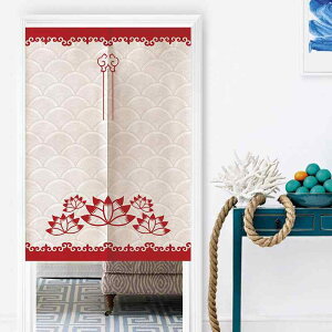 のれん 赤色 新婚部屋 結婚式 ウェディング お祝い 慶事 お正月 新年 家庭用 リビング 寝室 玄関 間仕切り 目隠し 風水 開運 ポリエステル製 新中式スタイル(x2)