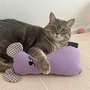 枕 猫 犬用 ペット用 頸椎サポート 快眠 安眠 リラックス U字型クッション 抱き枕 快適 布製 イエロー パープル ピンク