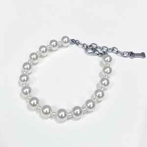 ペット用首輪 猫 中小型犬用 パールネックレス風 リードセット プリンセス風 おしゃれ かわいい お出かけ 散歩 アクセサリー