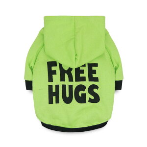 ドッグウェア 犬用 フリース 裏起毛 二足タイプ パーカー スウェット トイプードル 小型犬 中型犬 春秋冬 厚手 保温 散歩 普段使い グリーン ホワイト ブラック