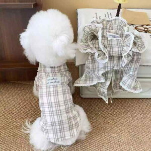 ペット服 ドッグウェア 猫服 小型犬用 プリンセス ドレス ワンピース シャツ ブラウス テディ ビション ポメラニアン ヨークシャー パピー お揃い ペアルック 綿100% 春夏 カジュアル 普段使