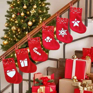 クリスマスソックス 子供用 スパンコール ベロア生地 クリスマス飾り プレゼント袋 キャンディポーチ クリスマスツリー オーナメント 雪の結晶 ハート 星柄 かわいい おしゃれ