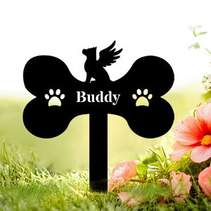 ペット メモリアルプレート 記念碑 墓標 愛犬 愛猫 追悼 供養 メモリアル杭 メモリアルステーク 金属製 アイアン製 鉄製 屋外 庭 ガーデン 庭園 装飾用 シンプル メモリアルサイン 墓地 マー