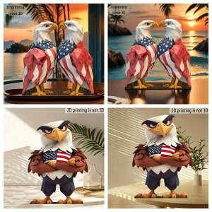 置物 木製 イーグル ワシ オブジェ 腕組み 堂々とした 威厳ある 松材 アニマル 動物モチーフ 卓上 デスクトップ 飾り インテリア リビング 寝室 書斎 玄関 オフィス シンプル モダン ウッド(x2