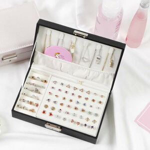 アクセサリーケース 新作 人気 多機能 携帯用 ジュエリーボックス ピアス イヤリング 指輪 リング ネックレス 収納 大容量 鍵付き 小物入れ トラベル 旅行用 韓国風 おしゃれ かわいい 自宅