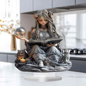 オブジェ ボヘミアン スタイル 魔法の妖精 精霊 アクリル 彫像 フィギュア インテリア ホーム オフィス 寝室 カフェ デコレーション 置物