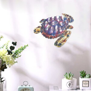 ウォールデコレーション ウミガメ 金属製 壁飾り アメリカンスタイル マリン アニマルモチーフ メタル 壁掛け オブジェ リビング 寝室 玄関 廊下 屋外 室内 インテリア雑貨