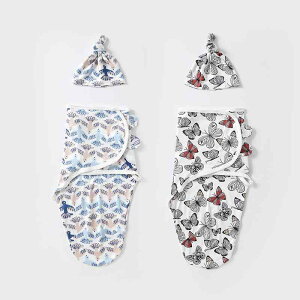 ベビー 新生児 赤ちゃん おくるみ スリーパー 抱っこ布団 モロー反射防止 寝返り防止 寝かしつけ 安眠グッズ 高伸縮 接触冷感 吸湿速乾 春秋 出産準備 産院 退院用 起毛生地(x2)