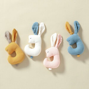ベビー ぬいぐるみ 赤ちゃん ねんね 安眠 コットンガーゼ 噛める おもちゃ モロー反射防止 カミカミ 歯固め 鈴入り 洗濯可能 出産準備 うさぎ 新生児 乳幼児 0歳 1歳 2歳 3歳