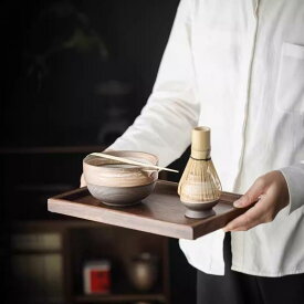 抹茶道具 和風 素焼き陶器 抹茶碗 百本立茶筅 茶筅立 茶杓 点茶セット 本格派 お点前 茶道用 おうち時間 おしゃれ