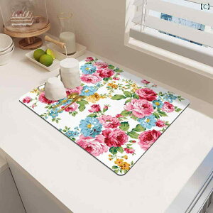 珪藻土マット 吸水 速乾 滑り止め 断熱 無地 ランチョンマット コースター コーヒーメーカー用 浴室 洗面台 家庭用 モダン シンプル 長方形